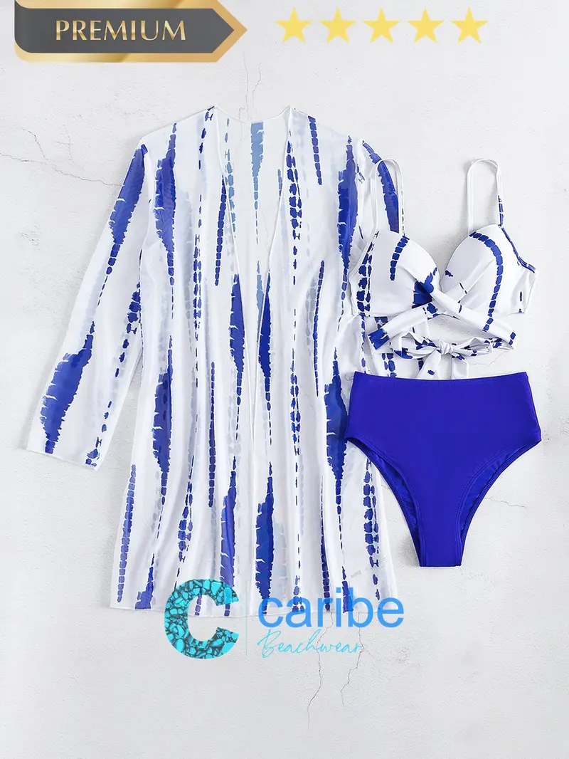 Sets de Bikini para Mujer Cinta Tie-Dye Bohemio