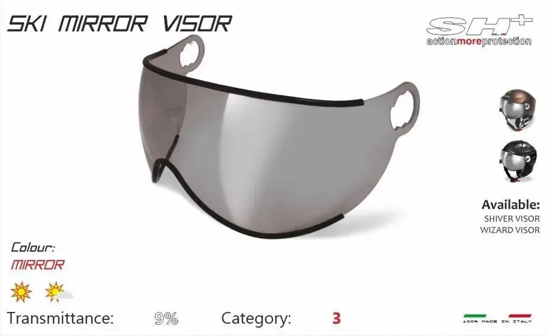 SH+ Visor Casco Bubble Smoke