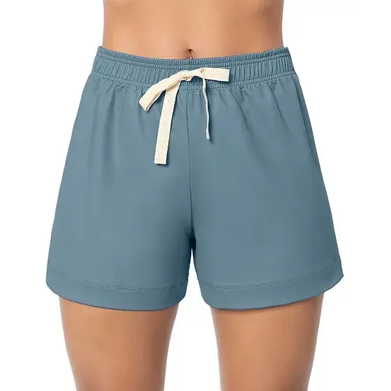 Short de Pijama con Listón Azul Pizarra
