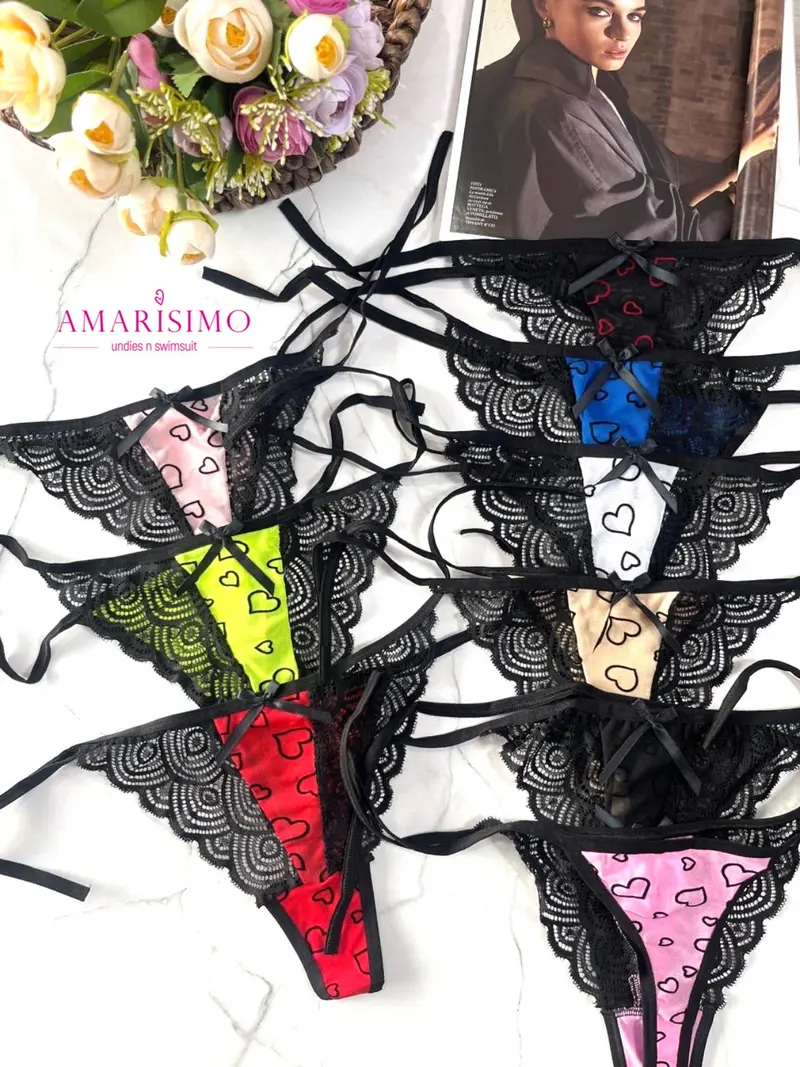TANGA AMARRE CORAZÓN AMARISIMO