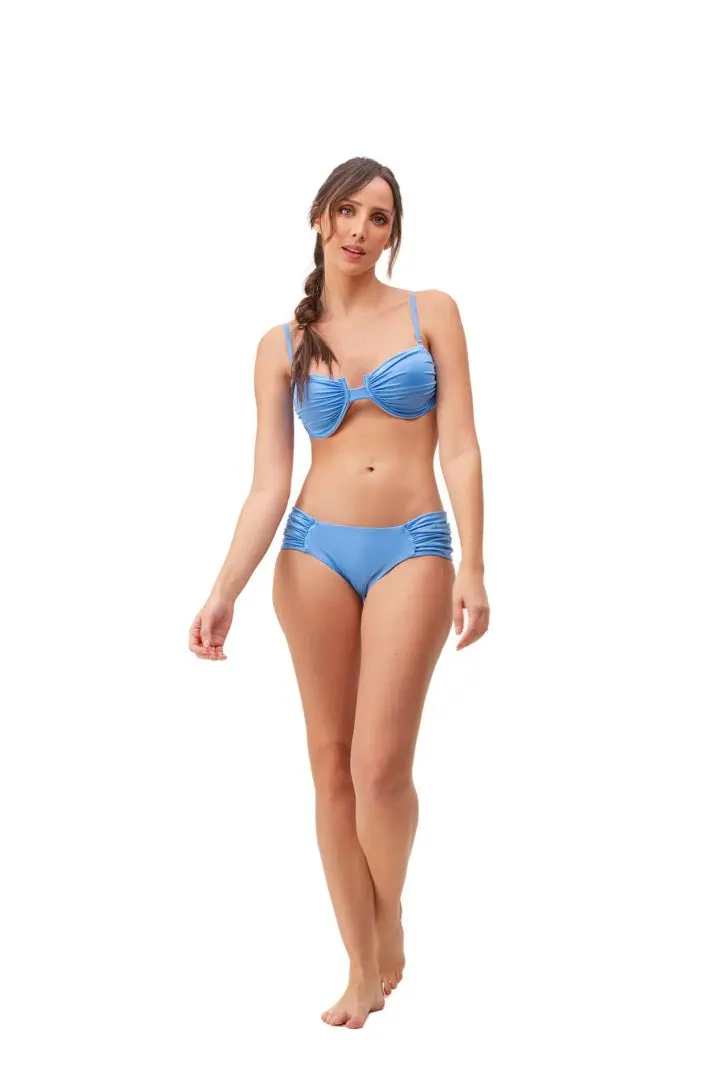 Top Anastasia Azul Unicolor