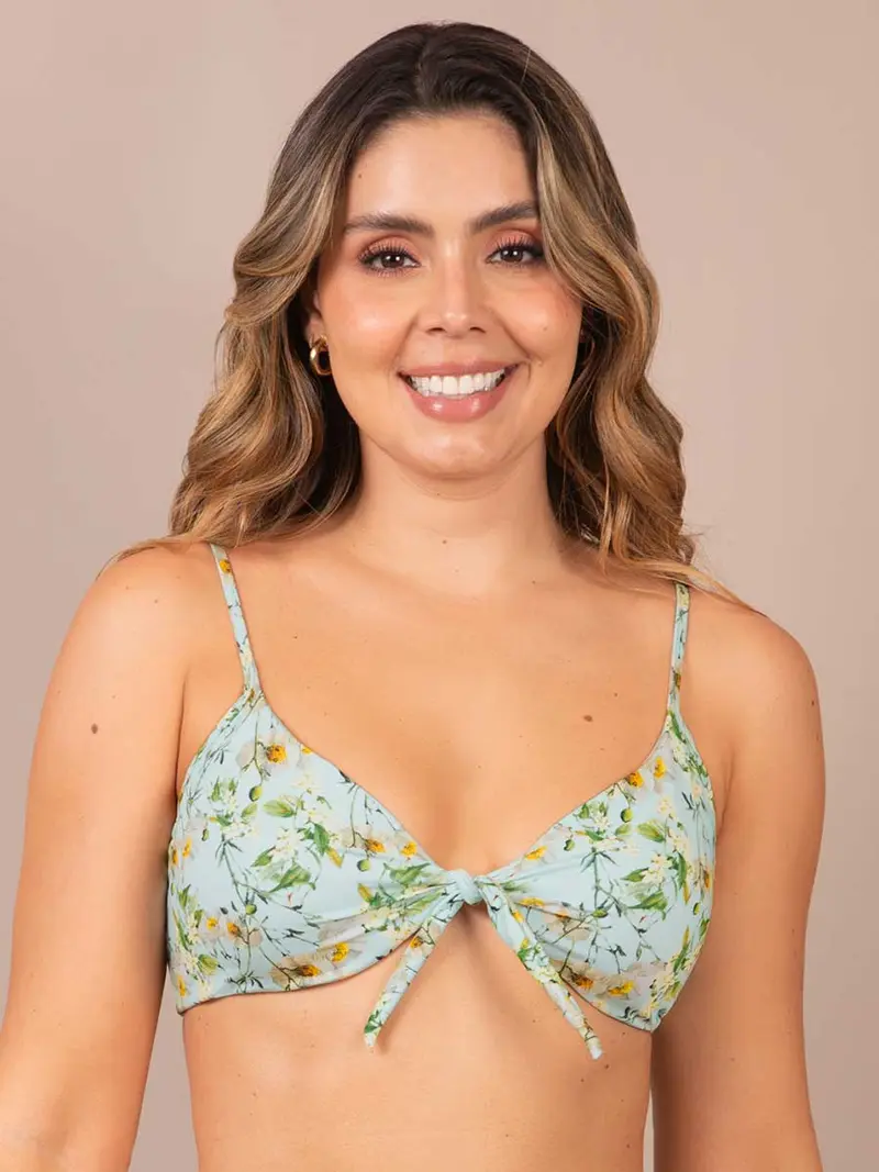 Top de Baño Aguamarina Estampado
