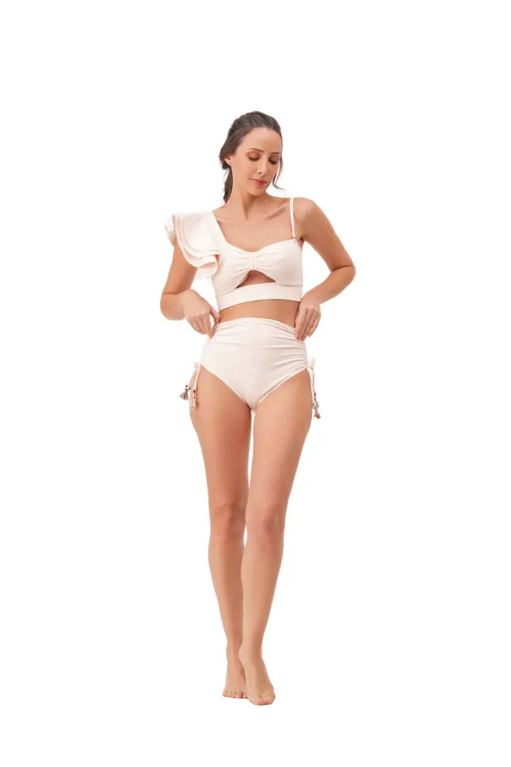 Top Eva Marfil Unicolor