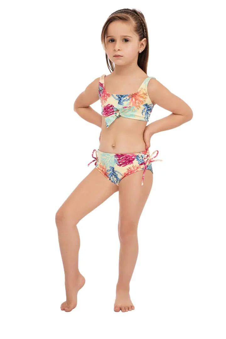Top Frida Coral Amarillo