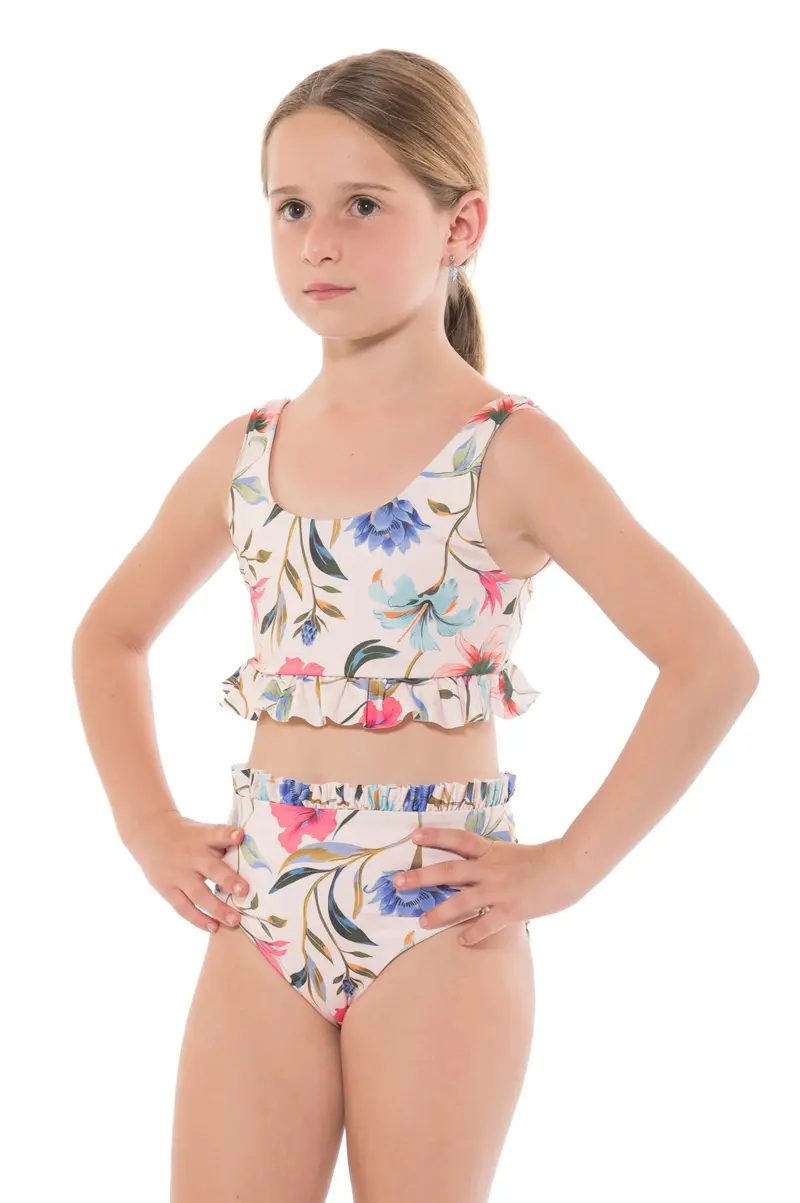 Top Niña Lirio Floral Paradise