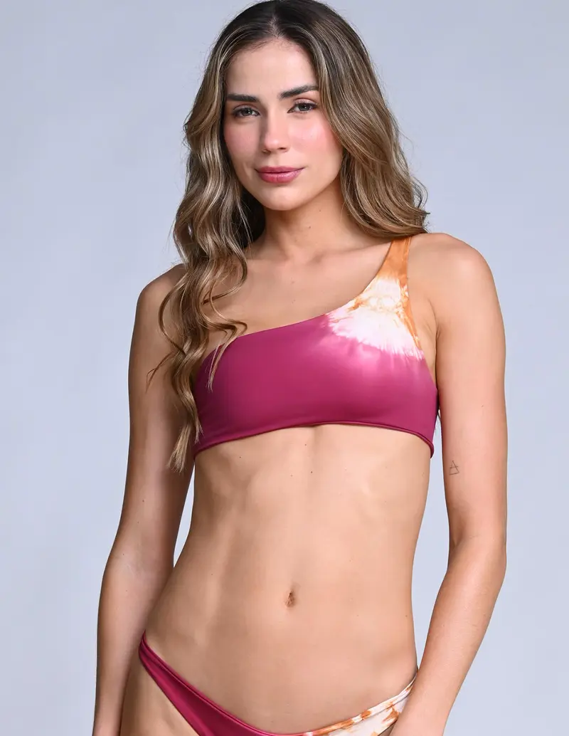 Top Nira Spotted Burgundy + Honey