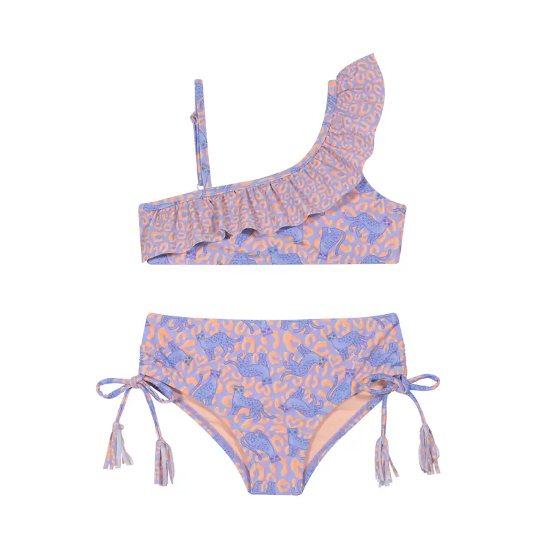 Traje de Baño Niña Bikini 1 Hombro UV50 H2O Wear Lila