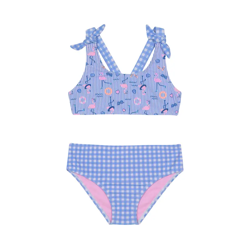 Traje de Baño Niña Bikini Ribbons UV50 H2O Wear Celeste