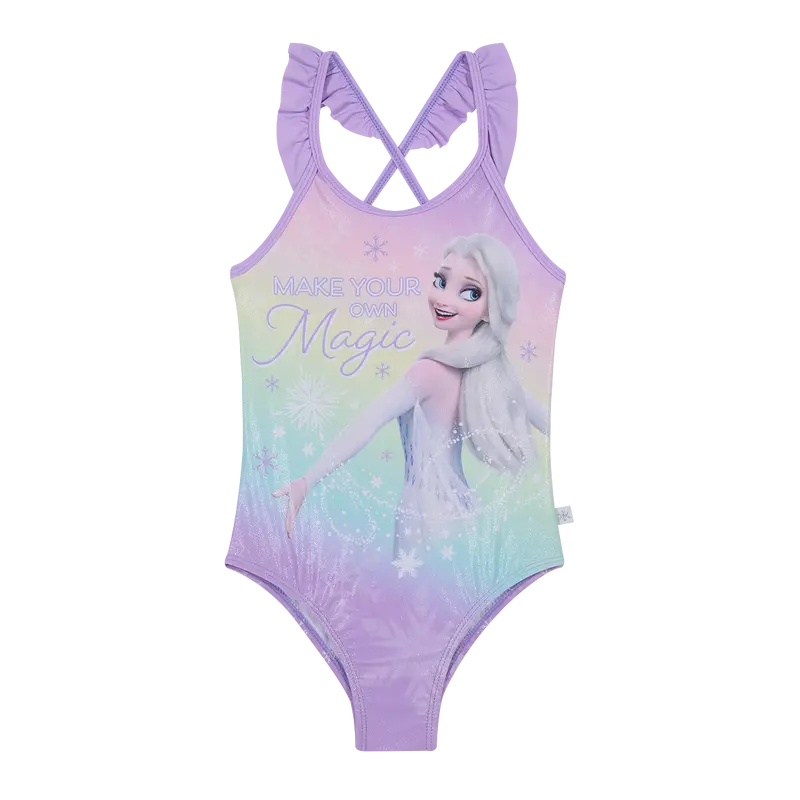 Traje de Baño Niña Entero Disney Frozen Lila C/Vuelos