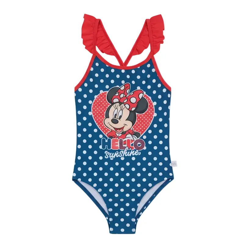 Traje de Baño Niña Entero Disney Minnie Azul C/Vuelos