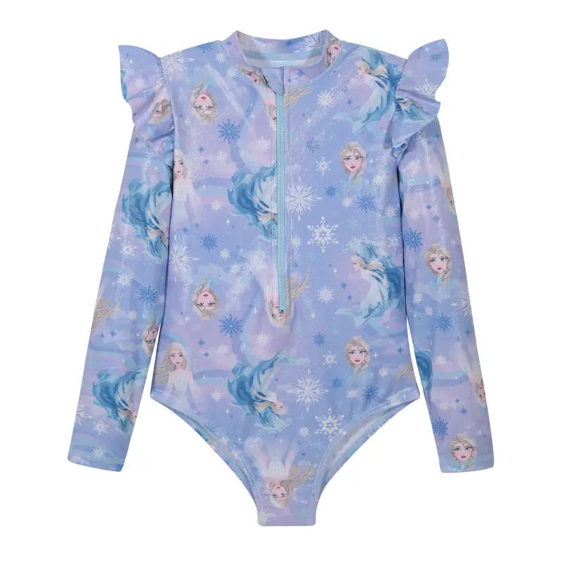 Traje de Baño Niña Entero UV50 M/Larga Frozen Disney