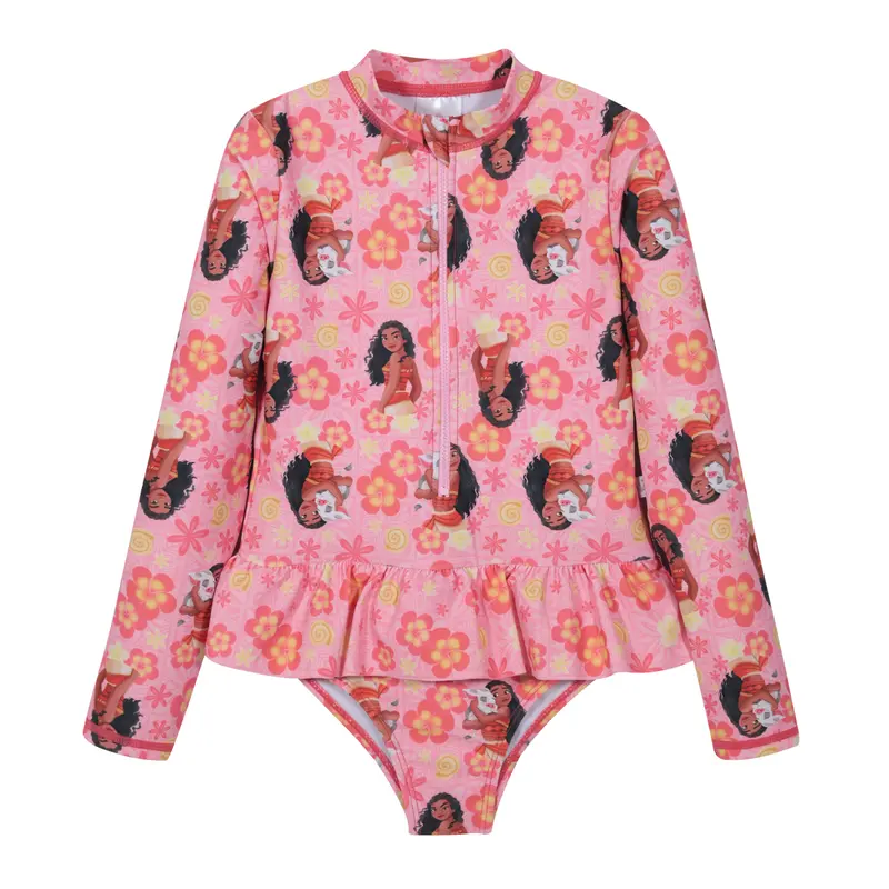 Traje de Baño Niña Entero UV50 M/Larga Princesas Disney