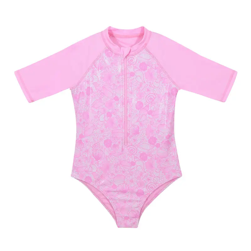 Traje de Baño Niña Manga Larga UV30+ H2O Wear Fucsia