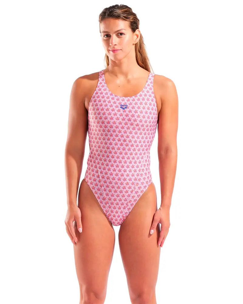 Traje De Baño Olímpico Arena Bouquet Para Mujer
