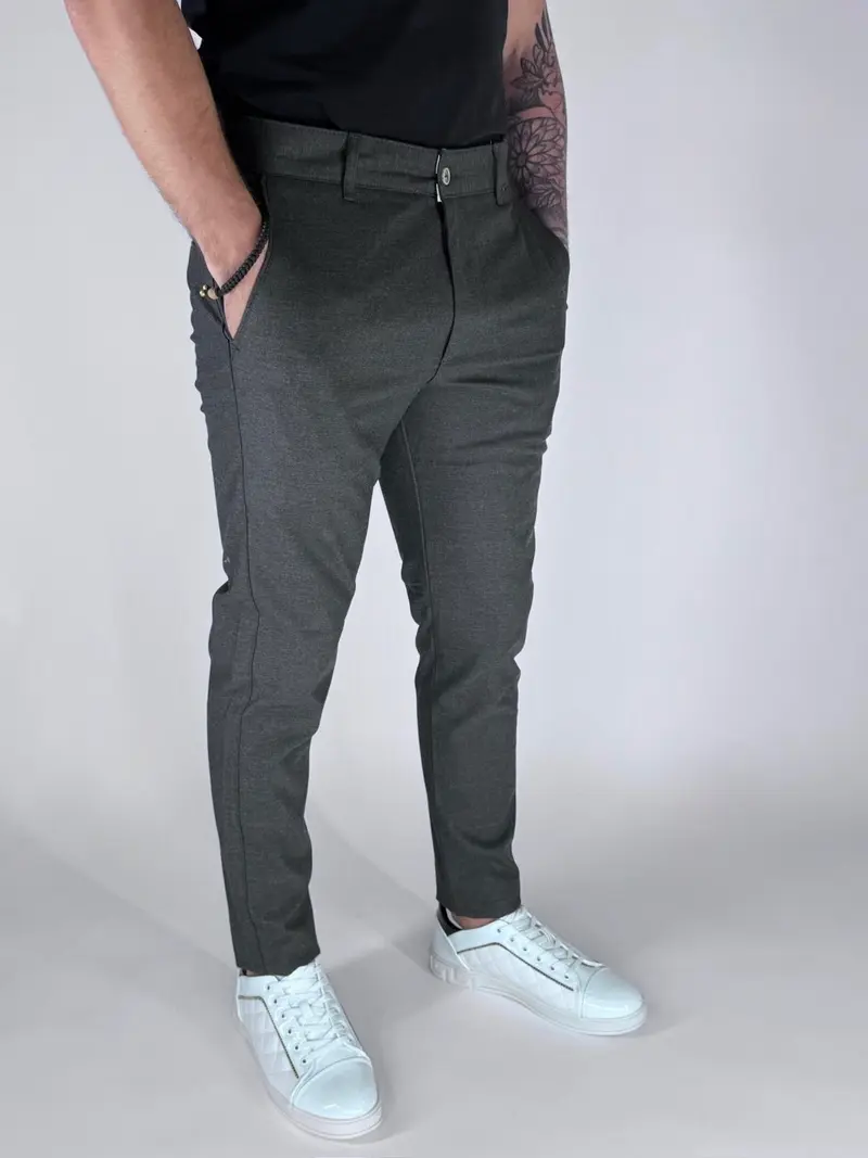 Turk Chino Pants Slim Fit Antrasit Charcoal Grey | 2933 Antrasit