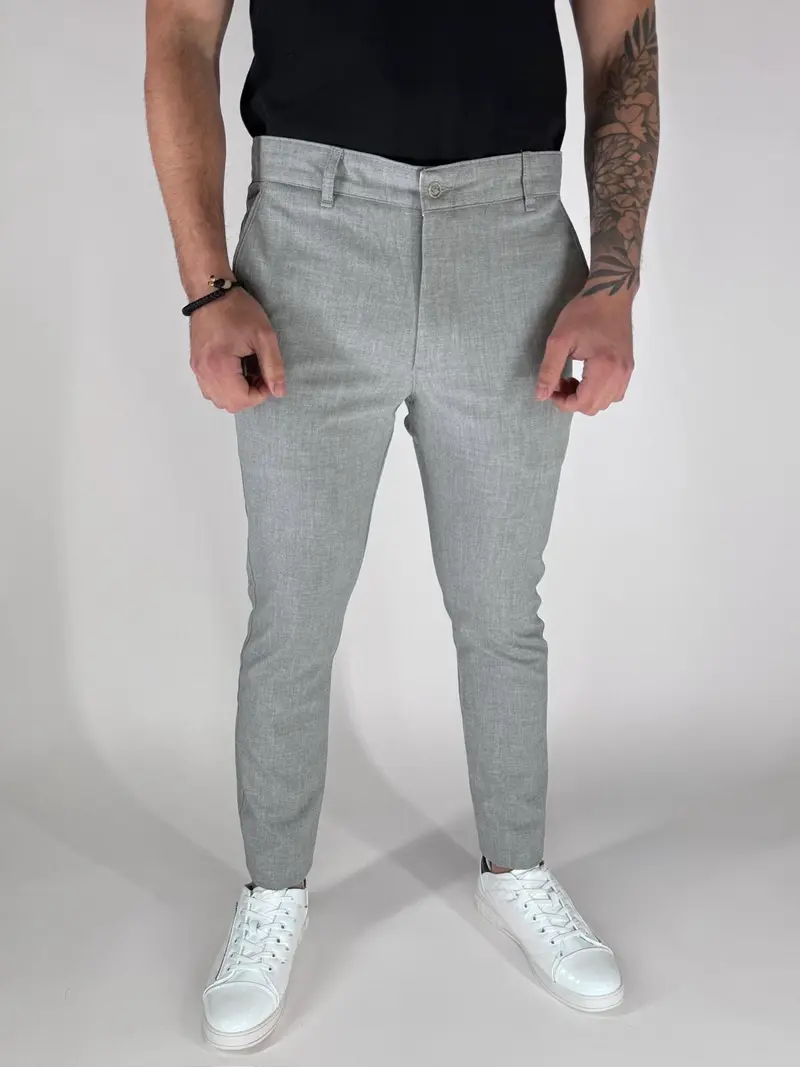 Turk Chino Pants Slim Fit Light Gray | 2933 Light Gray