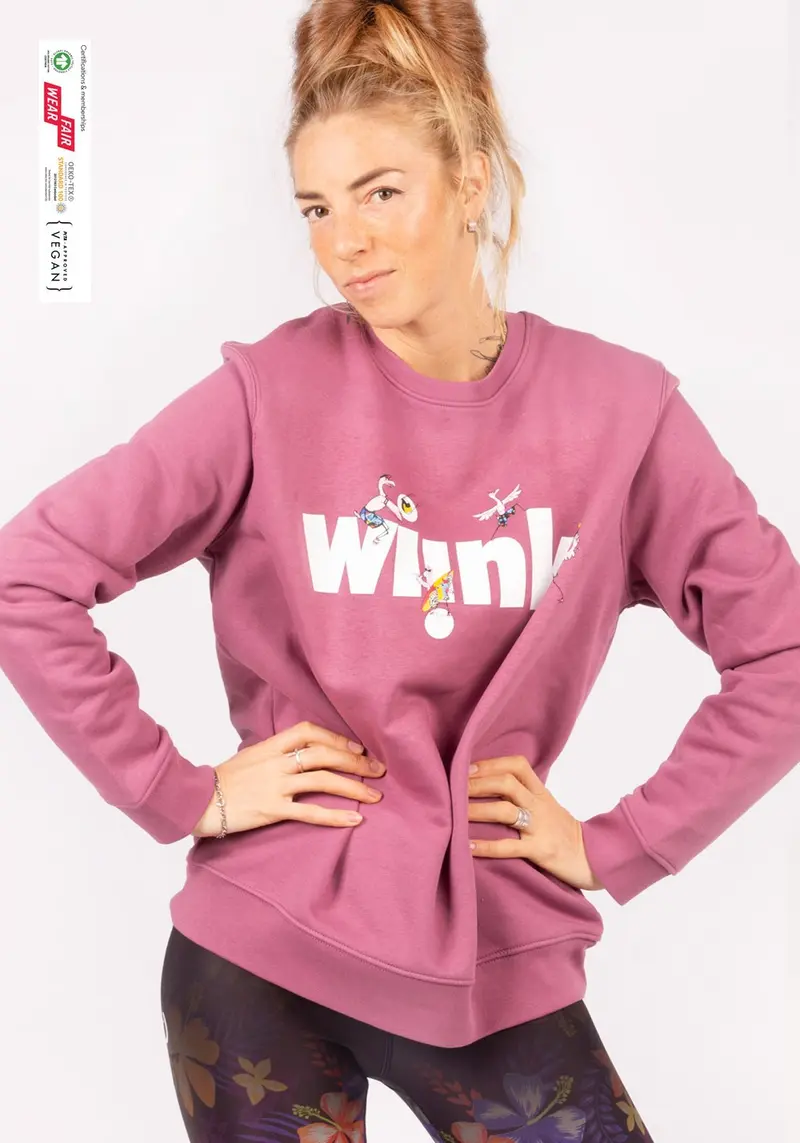 UNISEX MAUVE CREW NECK SWEATSHIRT - Wiinky