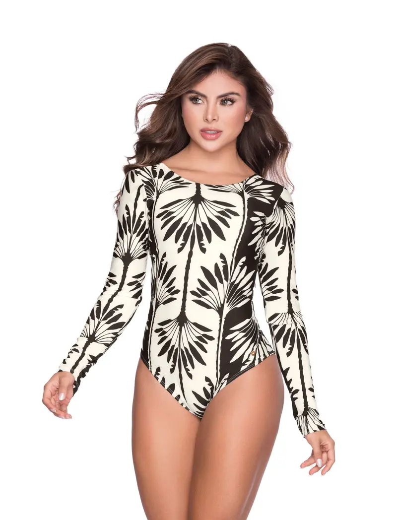 VESTIDO DE BAÑO ENTERO 44505 - MANGA LARGA