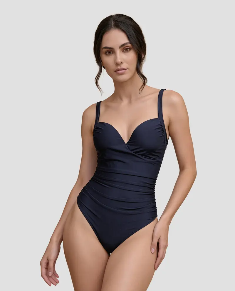 Vestido de Baño Entero | Copas Internas Fijas | Control Suave de Abdomen