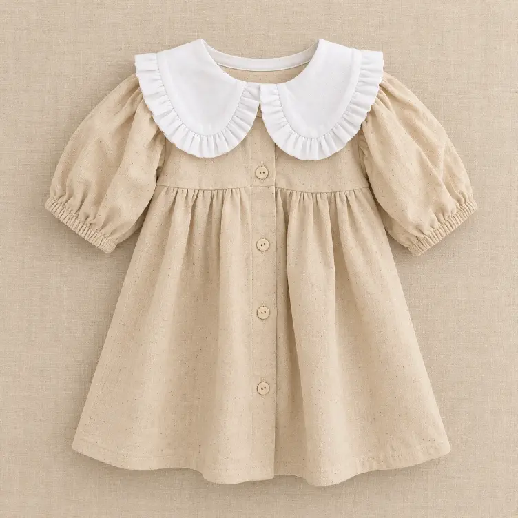 Vestido Juana Beige
