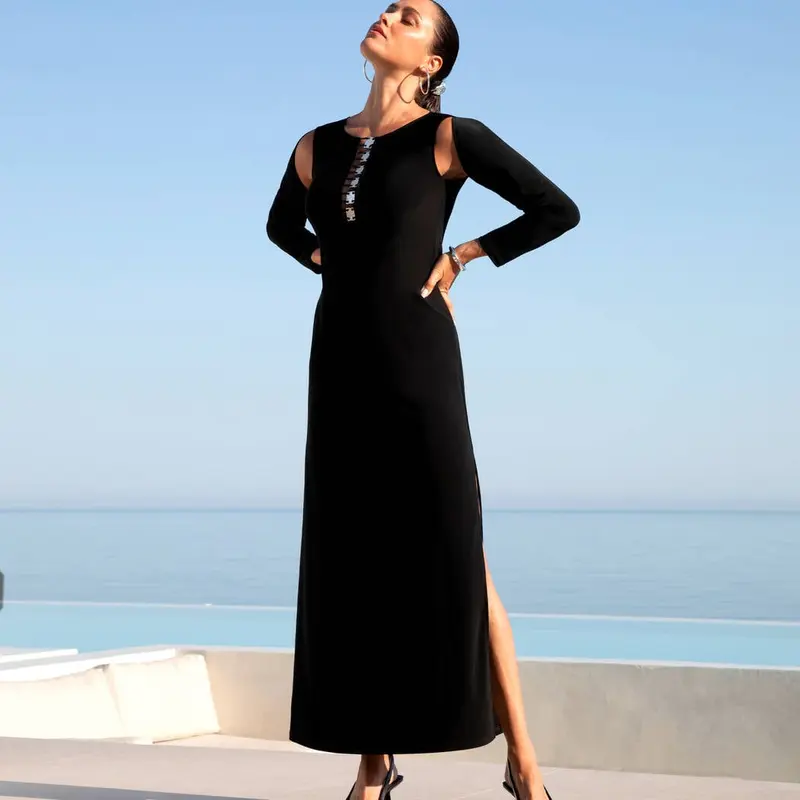 VESTIDO LONGUE ECLAT D'ARGENT
