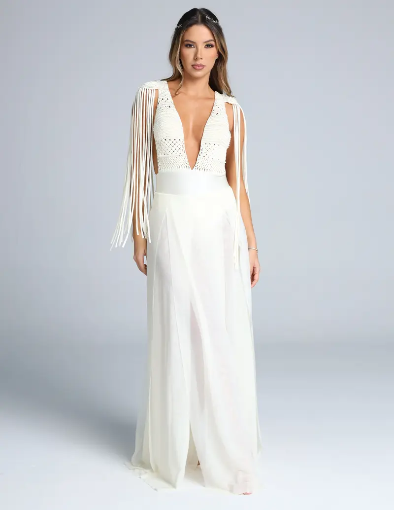 Vestido Umbra Marfil