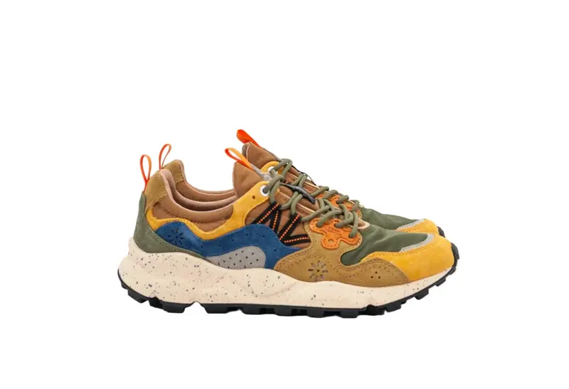 Zapatilla Yamano 3 - Suede/Nylon/Yellow-Kaki-Beige