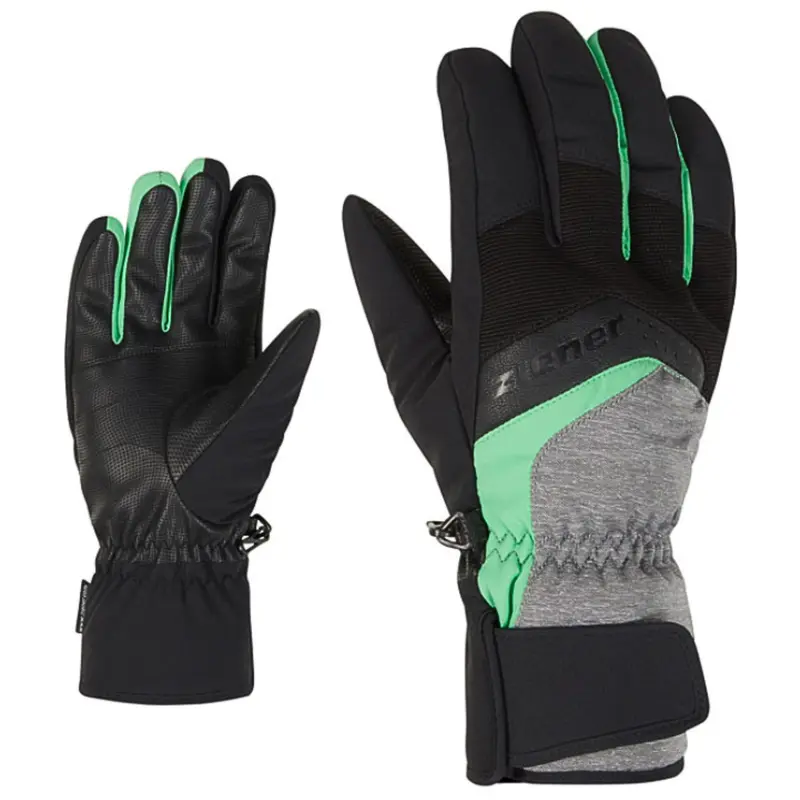 Ziener Guante Gabino Dark Melange Pale Green